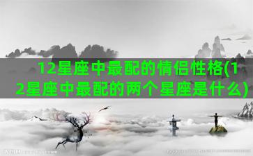 12星座中最配的情侣性格(12星座中最配的两个星座是什么)