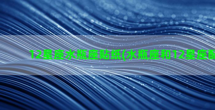 12星座水瓶座贴纸(水瓶座和12星座配对指数)