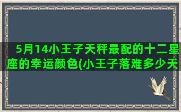 5月14小王子天秤最配的十二星座的幸运颜色(小王子落难多少天)