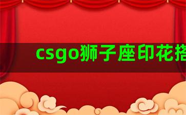 csgo狮子座印花搭配