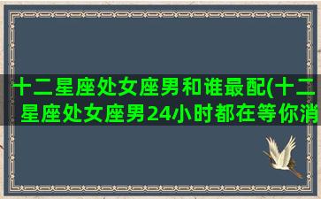 十二星座处女座男和谁最配(十二星座处女座男24小时都在等你消息)