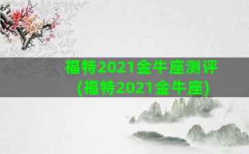 福特2021金牛座测评(福特2021金牛座)